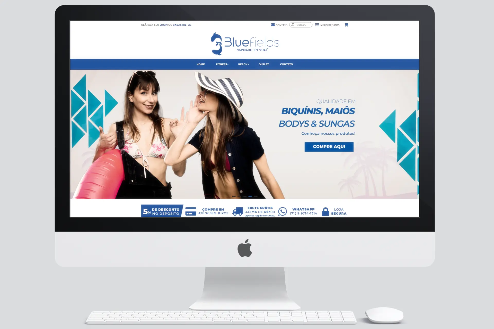 Loja virtual de moda masculina Bluefields na plataforma Iluria