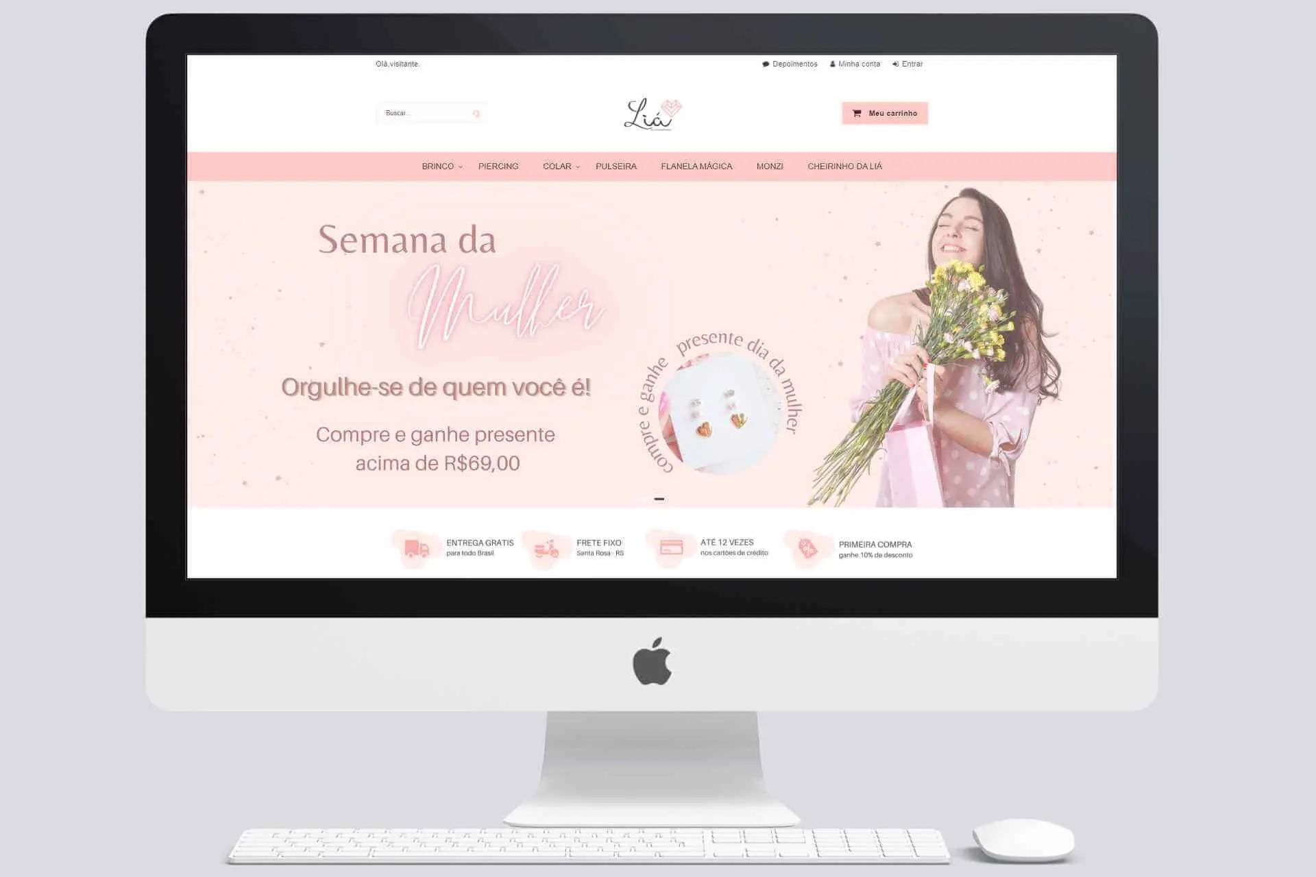 Loja virtual de semi-joias Liá Acessórios na plataforma Iluria