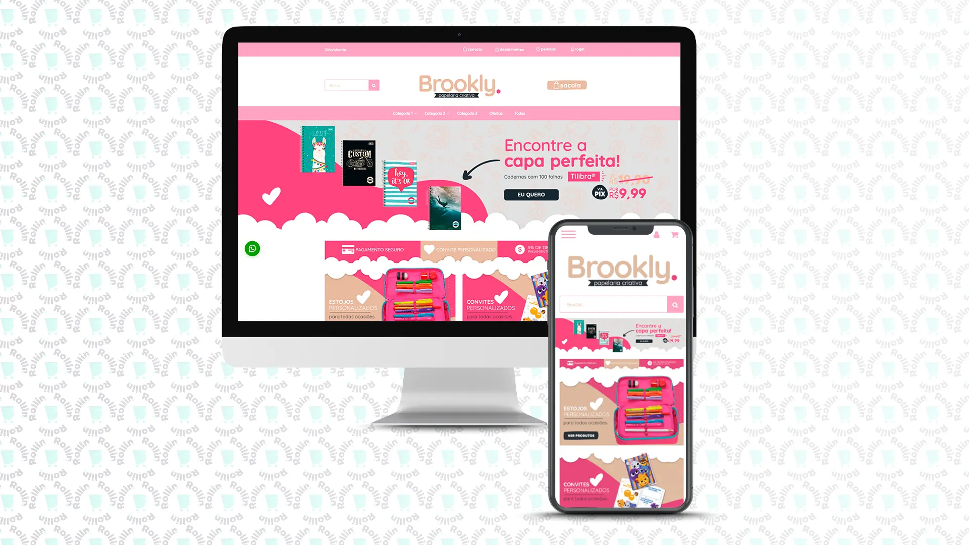 Prévia do tema Brookly para lojas Iluria de moda